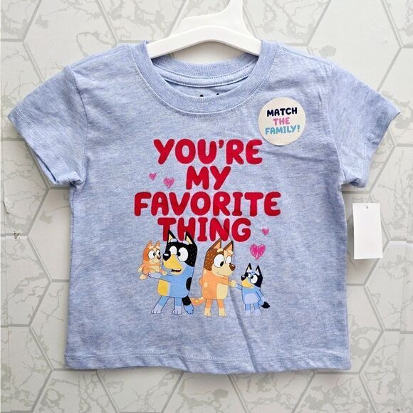 NWT Baby / Toddler Boy / Girl Bluey Valentine's Day, Spring Summer T-Shirt, 18m - Picture 1 of 6
